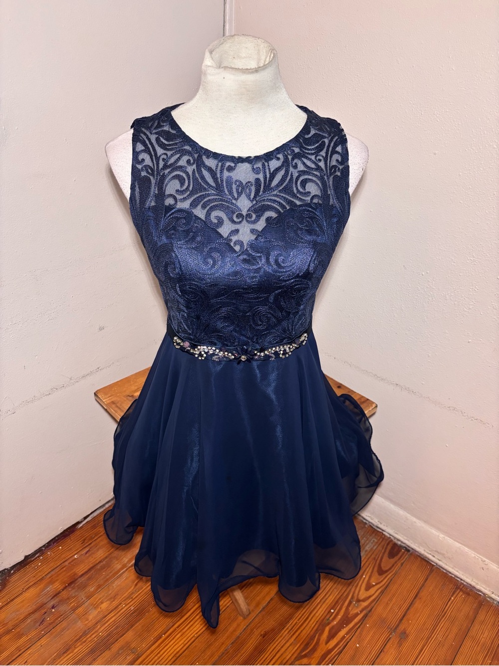 Elizabeth K by GLS Lace Tulle Formal Dress